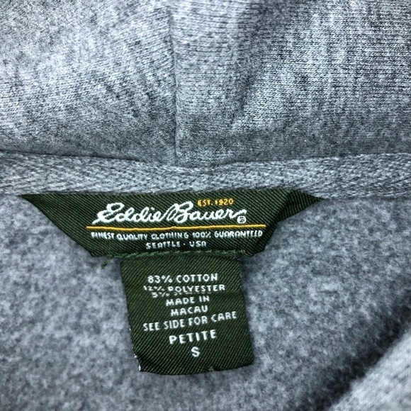 Eddie Bauer Gray Long Sleeve Sweater with Pocket - Picture 6 of 6
